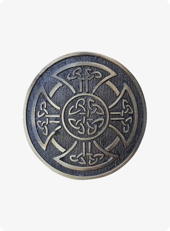 Custom Made Round Celtic Knot Kilt Belt Buckle