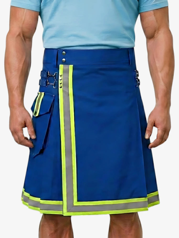 Kilt Utility Pompier Bleu Royal