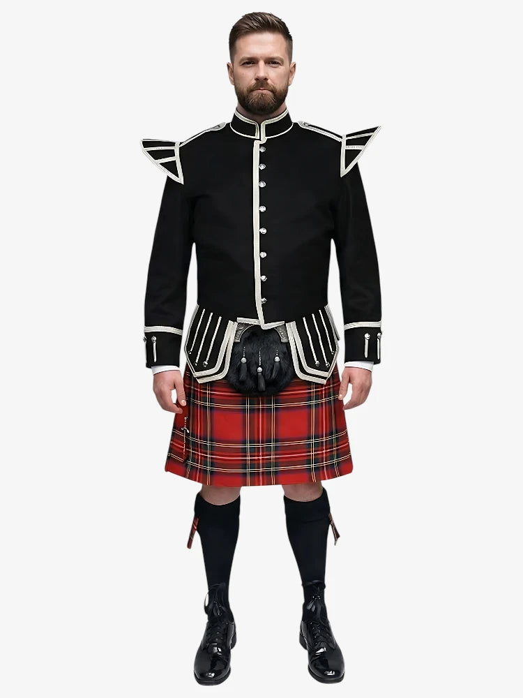 Tenue Kilt Doublet en tartan Royal Stewart