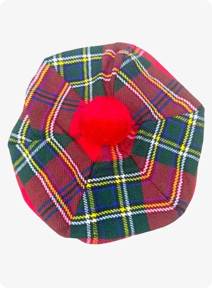 Chapeau Tam O’Shanter Royal Stewart Tartan sur mesure