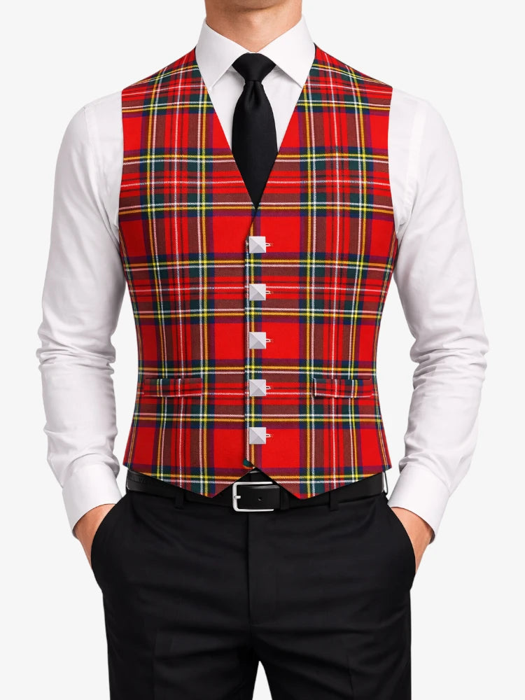 Royal Stewart Tartan Waistcoat
