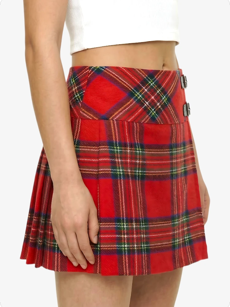 Kilt Tartan Royal Stewart Femme