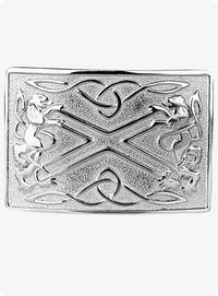 Saltire Chrome Kilt Belt Buckle