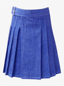 Scottish Blue Women Denim Kilt