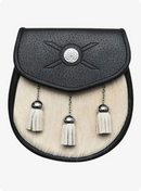 Semi Dress Natural Calfskin Embossed Cross And Stud Sporran