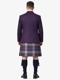 Tenue de Kilt Shiel Purple Tartan &amp; Veste Argyle Violet sur mesure