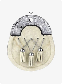 Silver Chrome Sealskin Sporran