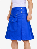 Standard Blue skirt with a white background