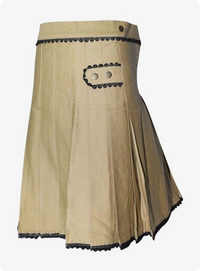 Stylish Brown Women’s Utility Kilt