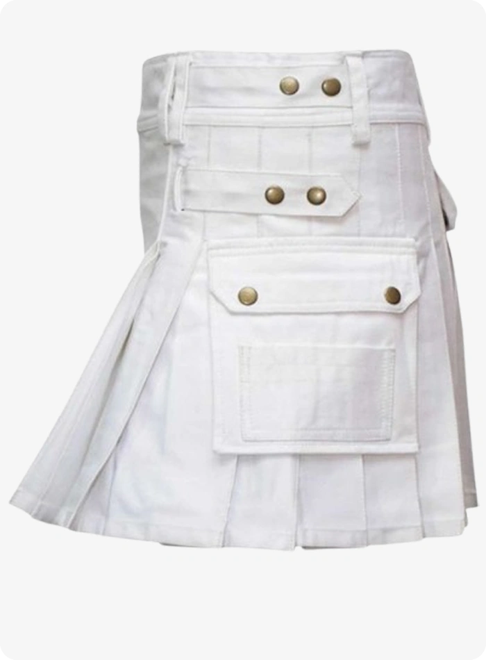 White Women Utility Kilt