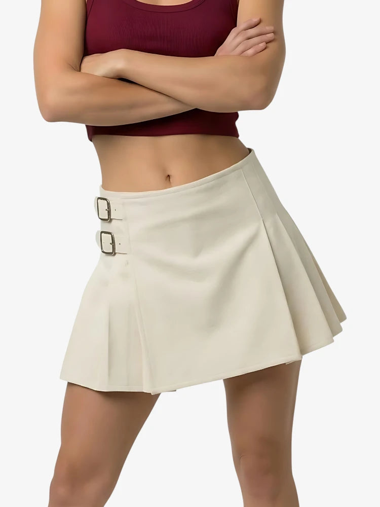 Kilt en Laine Blanc pour Femme