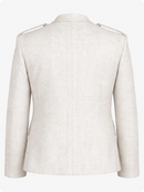 White blazer on a white background