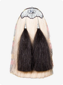 White and Black Horse Hair Sporran