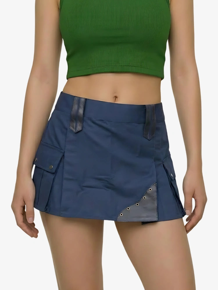 Kilt Utility Bleu Foncé pour Femme