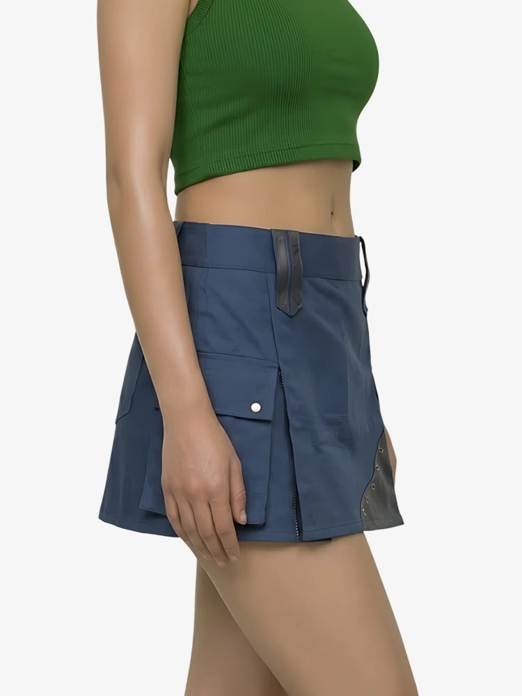 Kilt Utility Bleu Foncé pour Femme