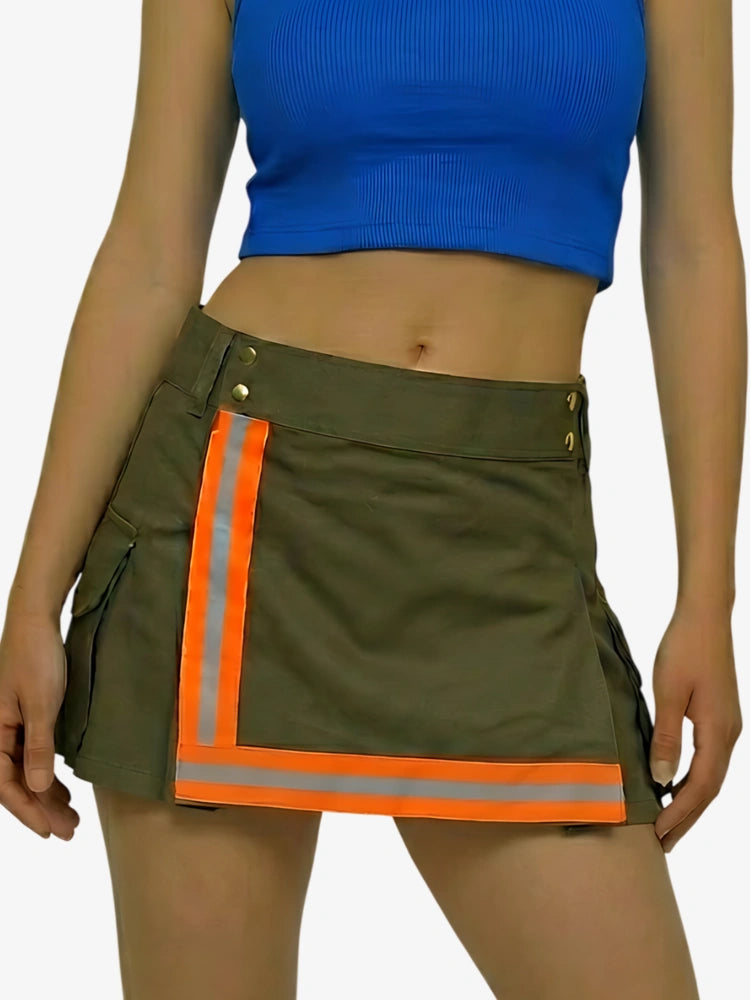 Kilt pompier pour femme avec bande réfléchissante