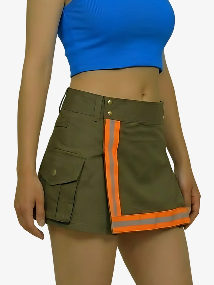 Kilt pompier pour femme avec bande réfléchissante