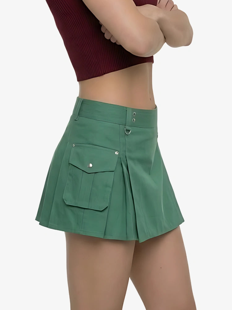 Kilt Utility Vert Forêt pour Femme