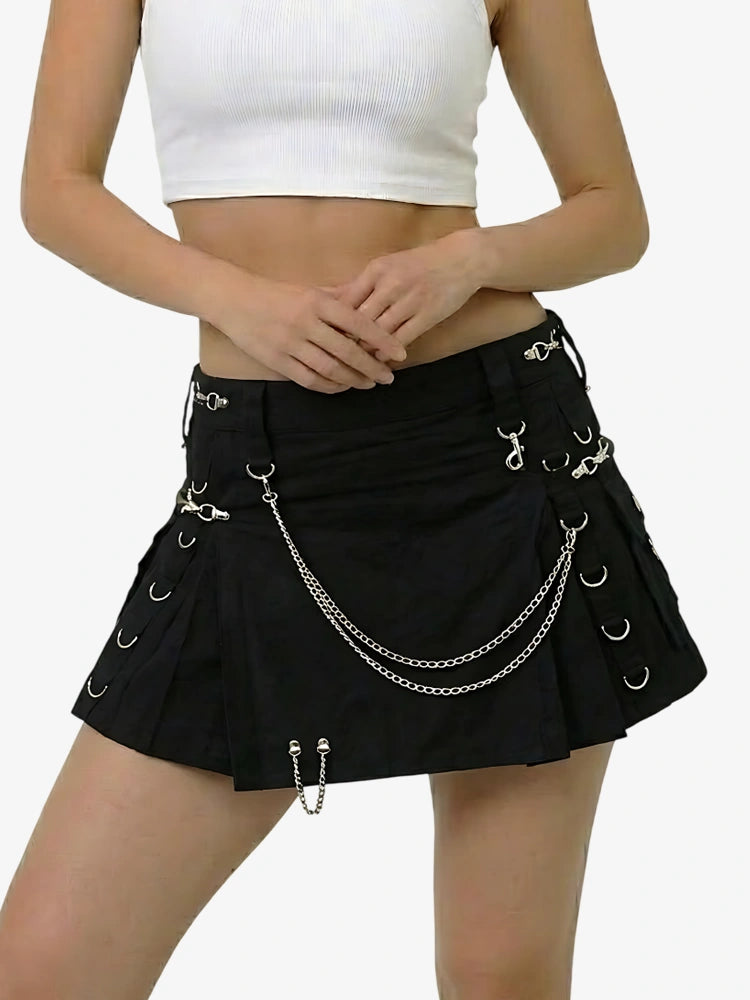 Kilt utility gothique grand pour femme