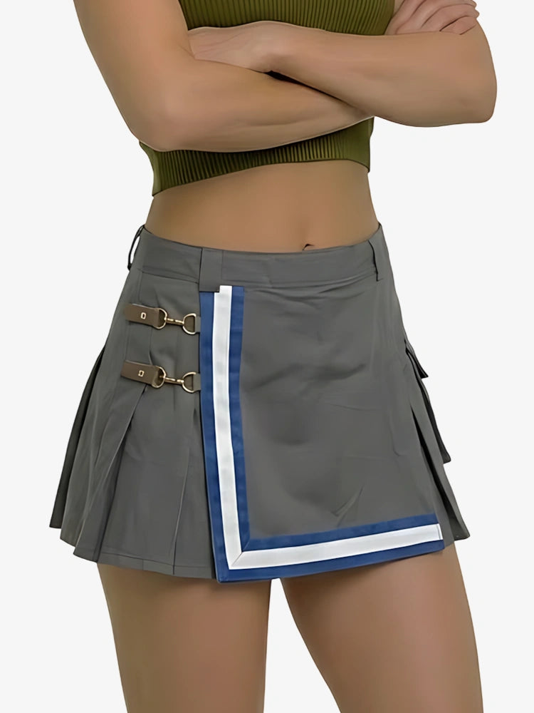 Kilt pompier gris pour femme