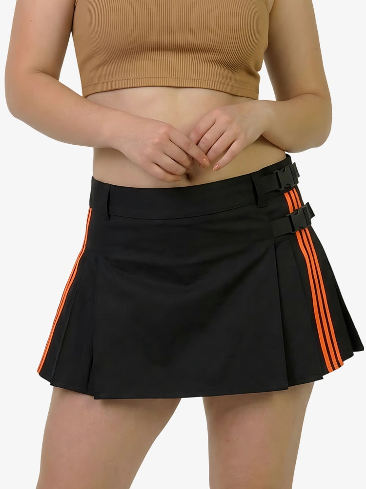 Kilt pompier noir moderne pour femme