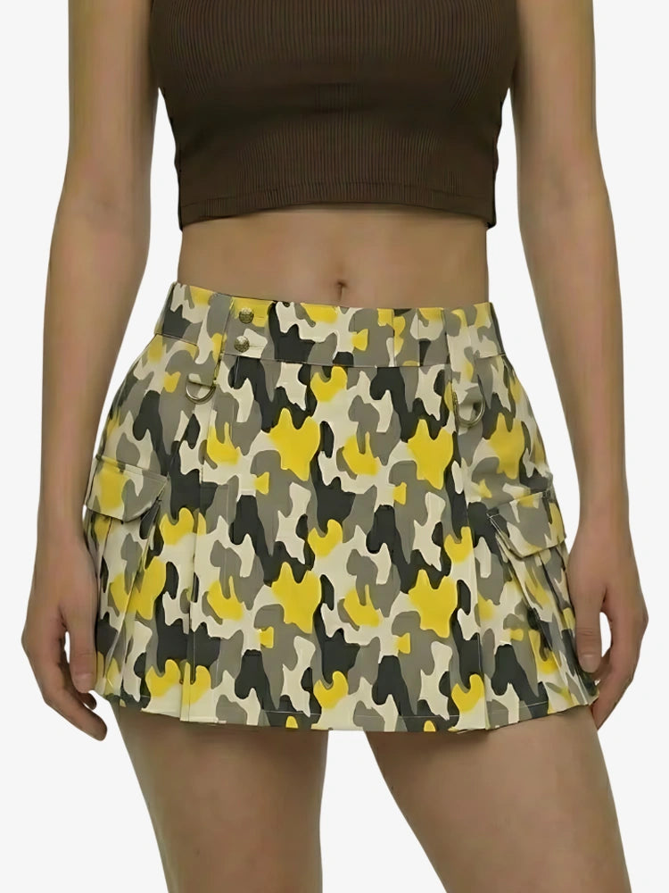 Kilt Utility Camouflage Motif Moderne Tactique pour Femme