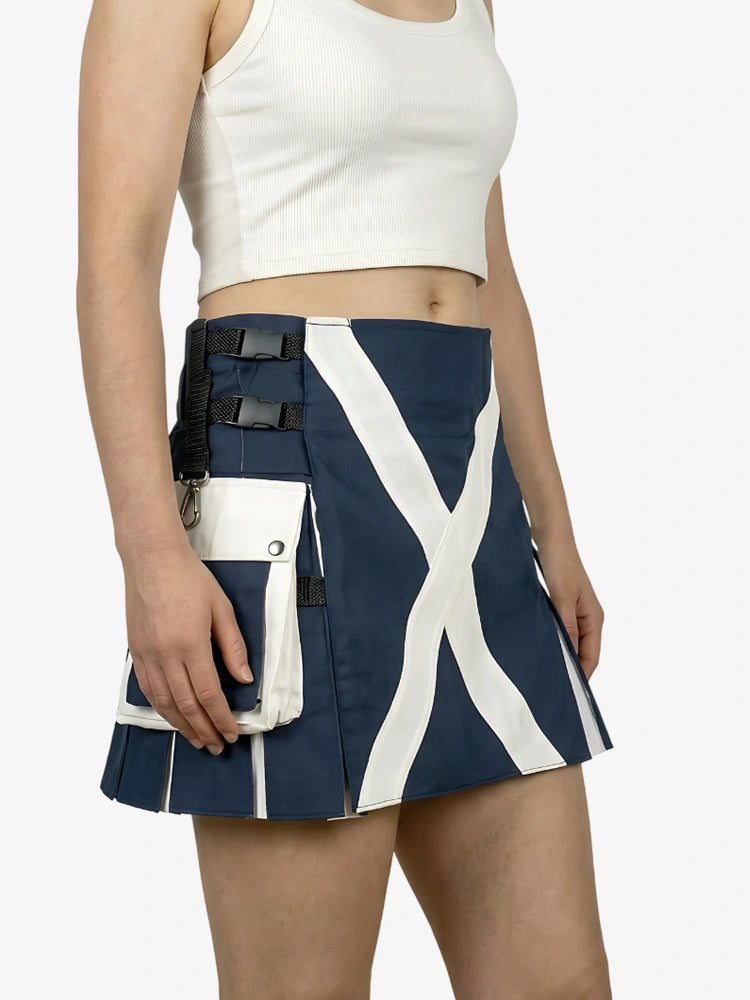 Kilt Utility Traditionnel Drapeau d’Écosse pour Femme