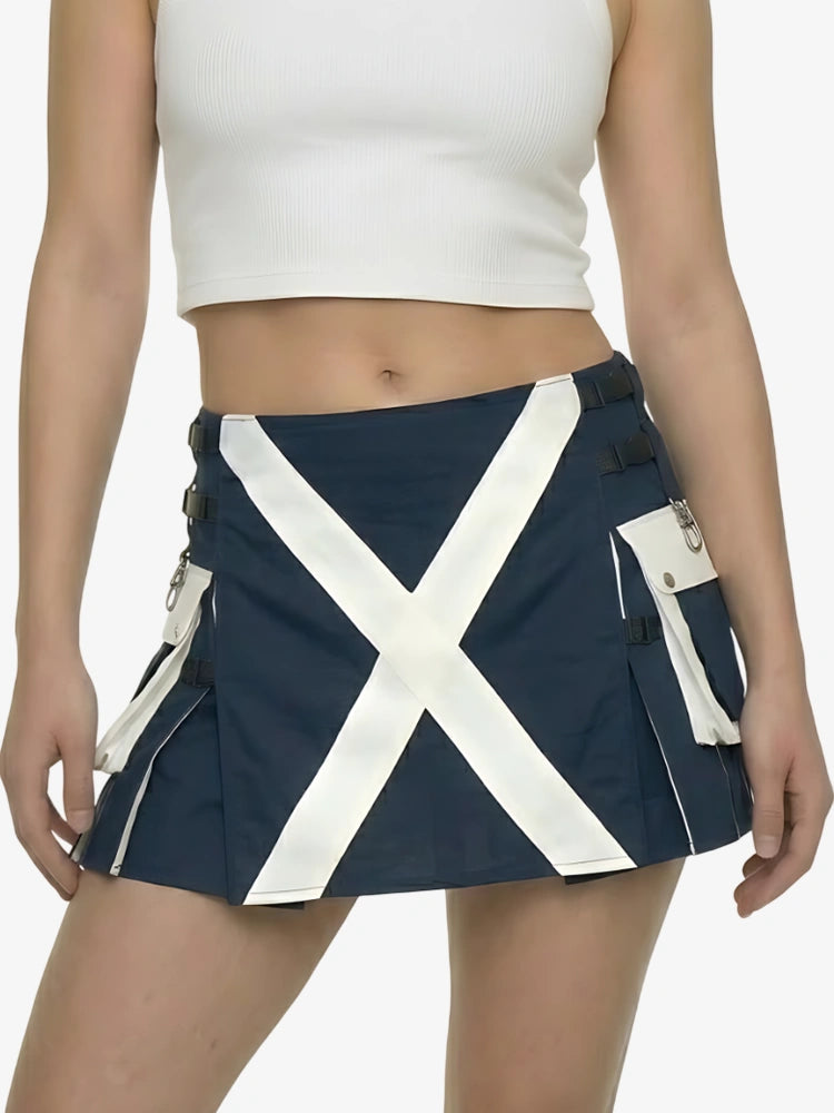 Kilt Utility Traditionnel Drapeau d’Écosse pour Femme