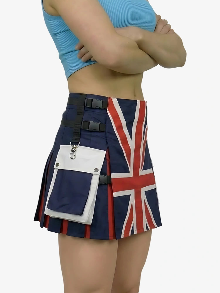 Kilt Hybride Utility Drapeau Royaume-Uni pour Femme