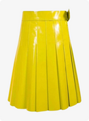 Kilt Cuir Jaune Femme