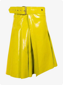Kilt Cuir Jaune Femme